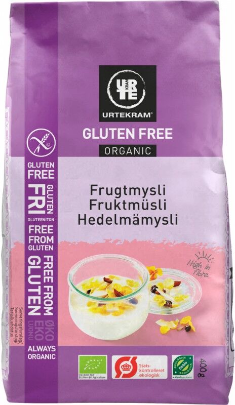 Urtekram Fruktmüsli Glutenfri Eco 400 g Frokost