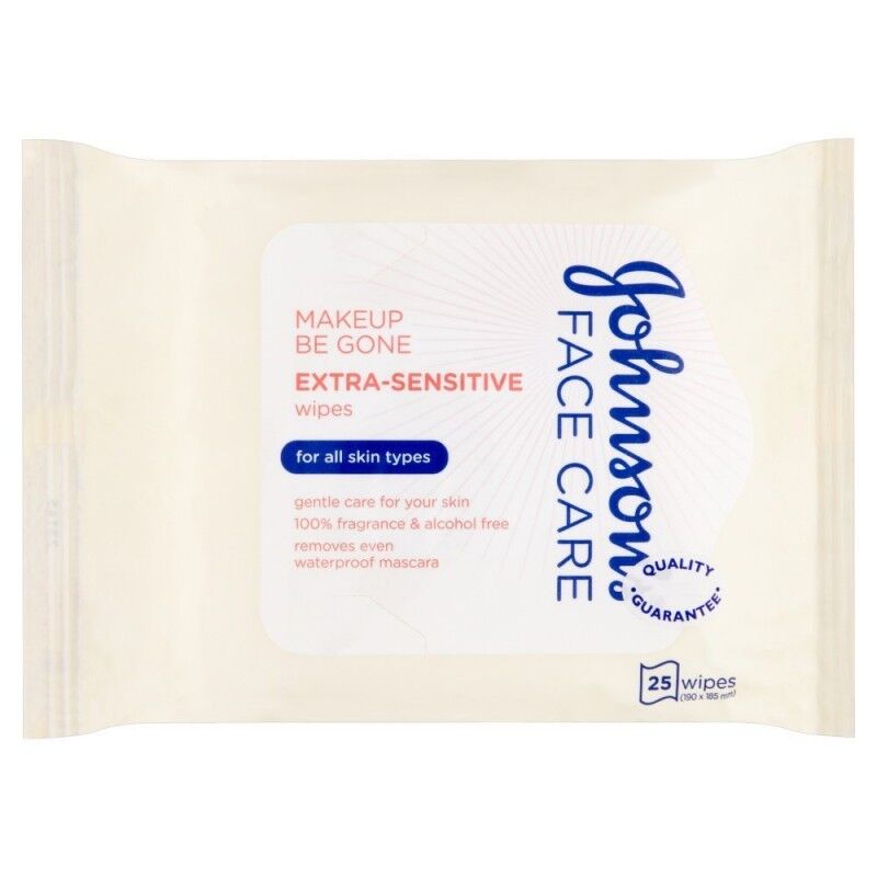 Johnson's Makeup Be Gone Extra-Sensitive Wipes 25 stk Sminkefjerner