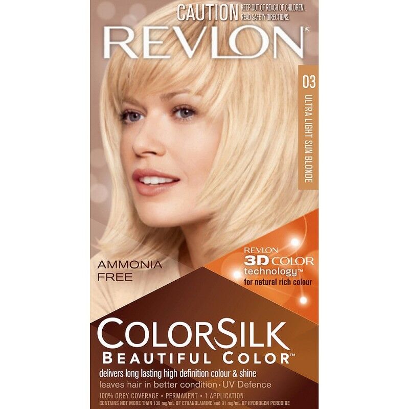 Revlon Colorsilk Permanent Haircolor 03 Ultra Light Sun Blonde 1 stk Hårfarge