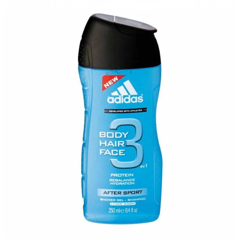 Adidas 3 in 1 After Sport Showergel 250 ml Dusjsåpe