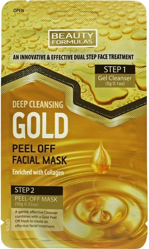 Beauty Formulas Deep Cleansing Gold Mask 10 g Ansiktsmaske