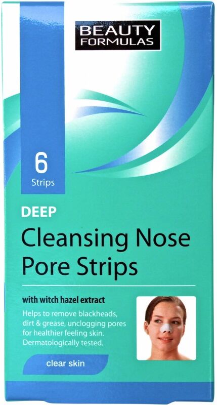 Beauty Formulas Deep Cleansing Nose Pore Strips 6 stk Ansiktsmaske