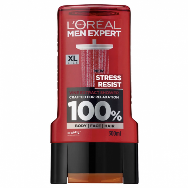 L'Oreal Men Expert Shower Gel Stress Resist 300 ml Dusjsåpe