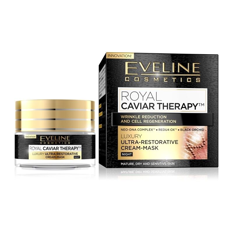 Eveline Royal Caviar Therapy Night Cream-Mask 50 ml Nattkrem