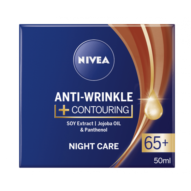 Nivea Anti Wrinkle Contouring Night Care 65+ 50 ml Nattkrem