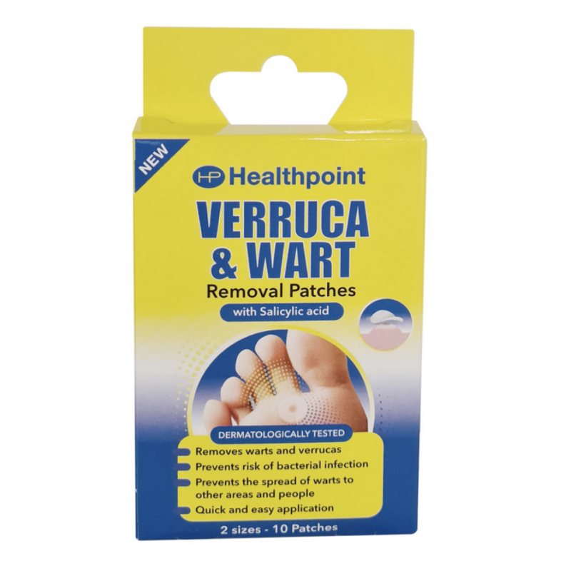 Healthpoint Verruca & Wart Removal Patches 10 stk Fotpleie