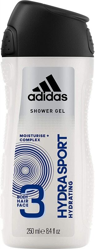 Adidas 3 in 1 Hydra Sport Showergel 250 ml Dusjsåpe