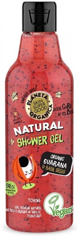 Planeta Organica Guarana & Basil Shower Gel 250 ml Dusjsåpe