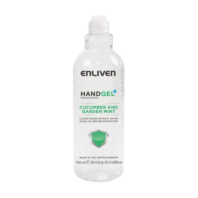 Enliven Hand Gel Cucumber & Garden Mint 750 ml Hånddesinfeksjon