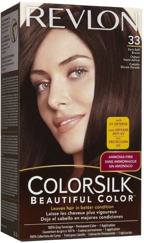 Revlon Colorsilk Permanent Haircolor 33 Dark Soft Brown 1 stk Hårfarge