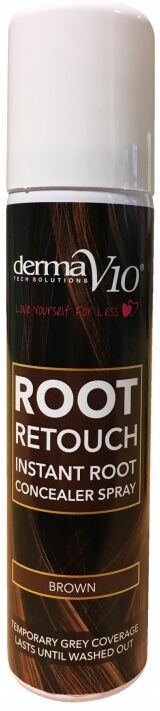 DermaV10 Root Retouch Root Concealer Spray Brown 75 ml Hårfarge