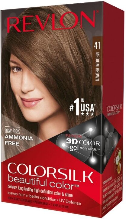 Revlon Colorsilk Permanent Haircolor 41 Medium Brown 1 stk Hårfarge