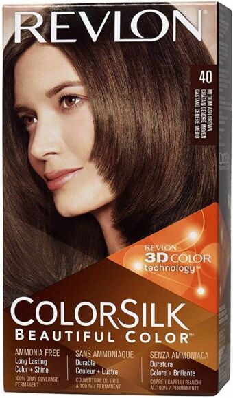 Revlon Colorsilk Permanent Haircolor 40 Medium Ash Brown 1 stk Hårfarge