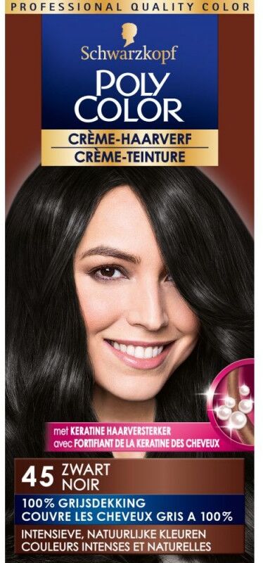 Schwarzkopf Poly Color 45 Black 1 stk Hårfarge