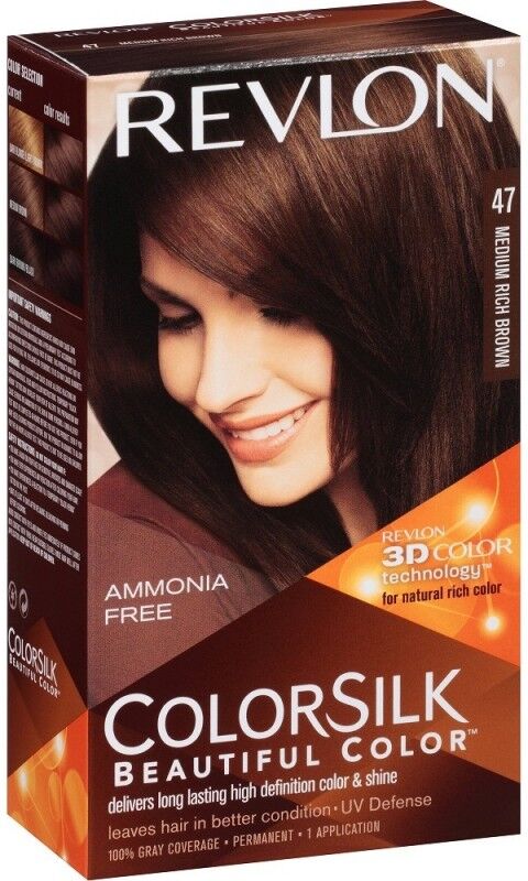 Revlon Colorsilk Permanent Haircolor 47 Medium Rich Brown 1 par Hårfarge