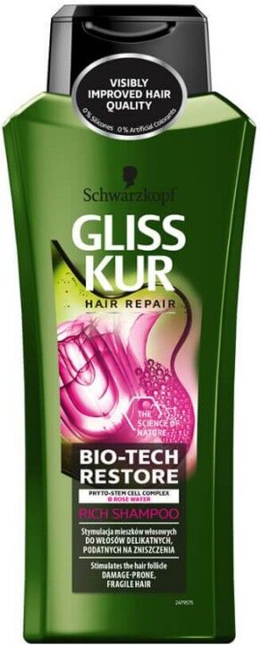 Schwarzkopf Gliss Kur Bio-Tech Restore Rich Shampoo 400 ml Sjampo