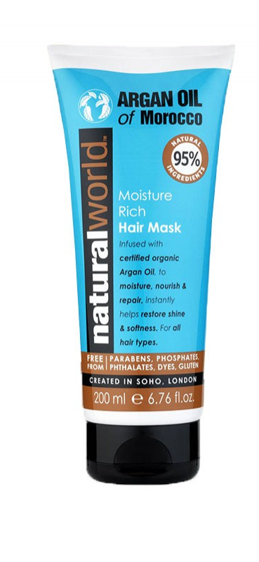 Natural World Moroccan Argan Oil Hair Mask 200 ml Hårmaske