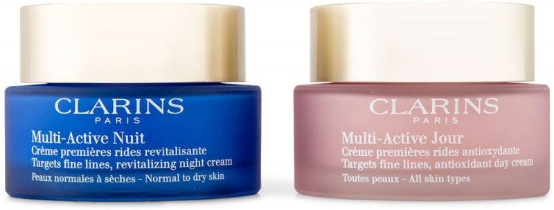 Clarins Multi Active Day & Night Cream Partners Sett 2 x 50 ml Gaveeske