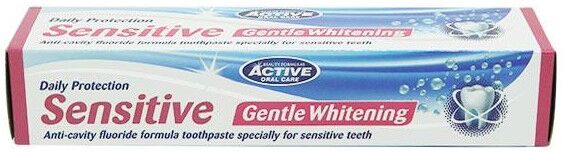 Active Oral Care Sensitive Gentle Whitening Tannkrem 100 ml Tannkrem