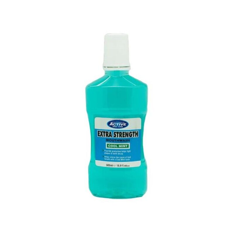 Active Oral Care Extra Strength Cool Mint Munnvann 500 ml Munnskyll