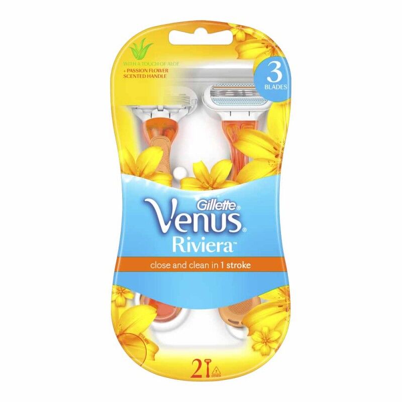 Gillette Venus Riviera Engangshøvler 2 pakninger 2 stk Engangshøvler