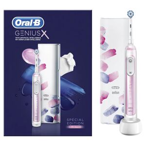 Oral-B Genius X Blush Pink Toothbrush 1 stk Elektrisk Tannbørste