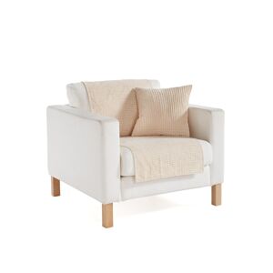 bonprix Sofaløper med high/low-effekt 1 (Lenestol 150/50 cm),2 (2-pakning Lenestol 150/50 cm),3 (2-seters sofa 150/120 cm),4 (3-seters sofa 150/170 cm),5 (2-pakning Putetrekk 40/40 cm)  beige