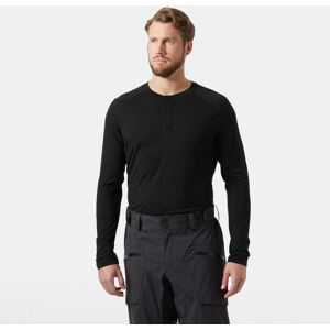 Helly Hansen HH Durawool Long Sleeve Henley Herre Svart 2xl Svart2XL Helly Hansen HH Durawool Long Sleeve Henley Herre Svart 2xl Svart2XL