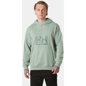 Helly Hansen Core Graphic Sweat Hettegenser Herre Grønn L GrønnL Helly Hansen Core Graphic Sweat Hettegenser Herre Grønn L GrønnL