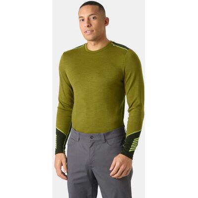 Helly Hansen Lifa® Merino Midweight Crew Base Layer Herre - Green - M GREENM Helly Hansen Lifa® Merino Midweight Crew Base Layer Herre - Green - M GREENM