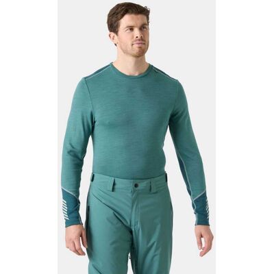 Helly Hansen Lifa® Merino Midweight Crew Base Layer Herre - Green - 2XL GREEN2XL Helly Hansen Lifa® Merino Midweight Crew Base Layer Herre - Green - 2XL GREEN2XL