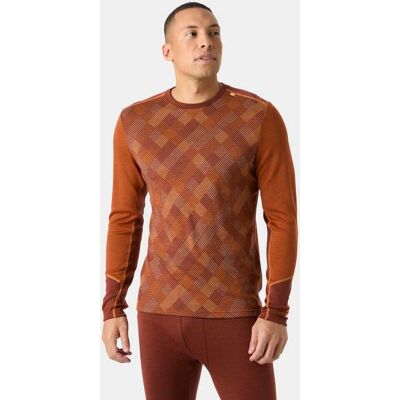 Helly Hansen Lifa® Merino Midweight Crew Base Layer Herre - Brown - M BROWNM Helly Hansen Lifa® Merino Midweight Crew Base Layer Herre - Brown - M BROWNM