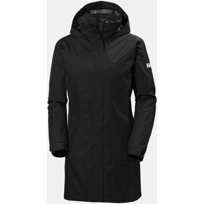 Helly Hansen Dame Aden Lang Isolert Regnfrakk Svart M SvartM Helly Hansen Dame Aden Lang Isolert Regnfrakk Svart M SvartM