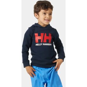 Helly Hansen Barn HH Logo Bomull Genser Hettegenser Marineblå 98/3 Marineblå98/3