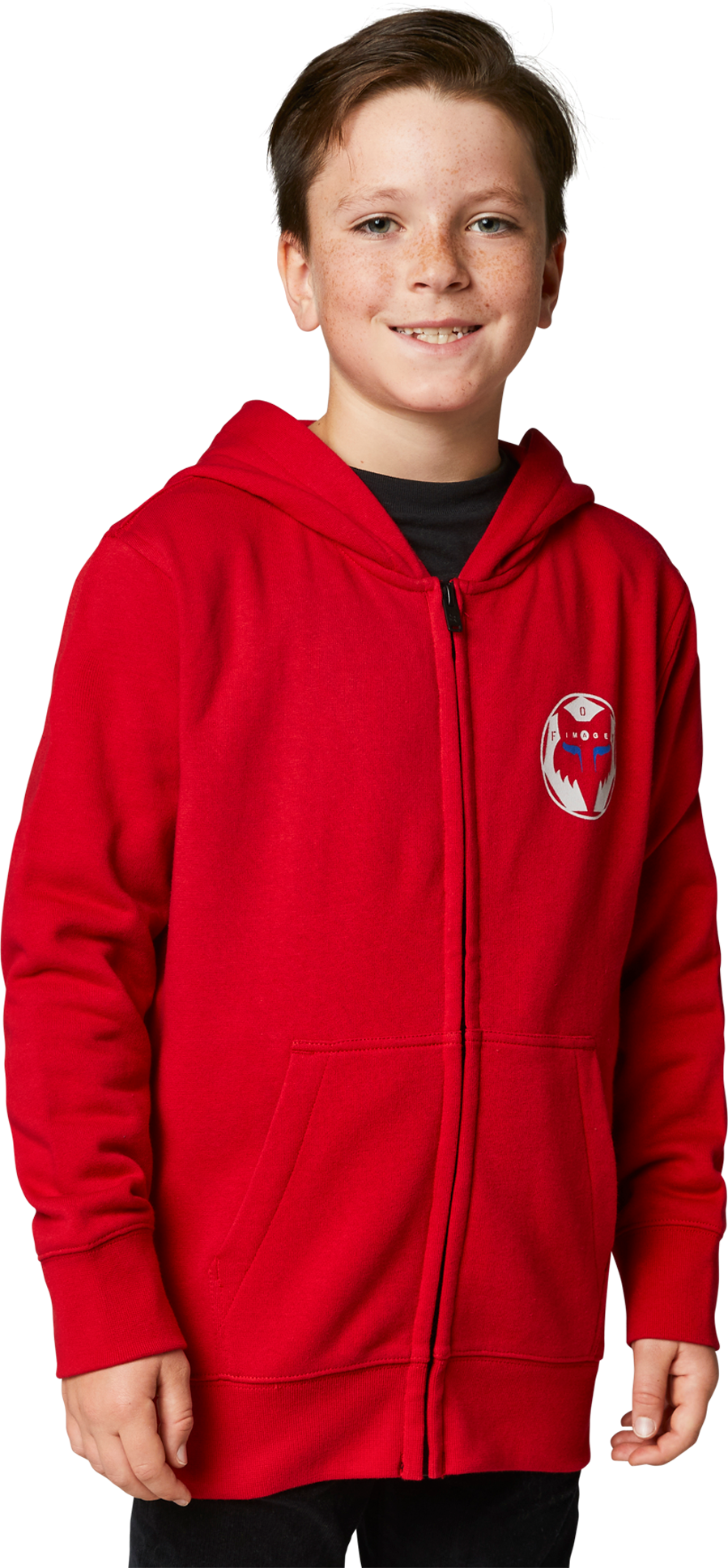 FOX Hoodie FOX Nobyl Zip Fleece Barn Rød