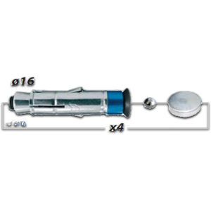 Artago Ankerboltsett  61TA 4 stk for Bakkeanker 61/60/58