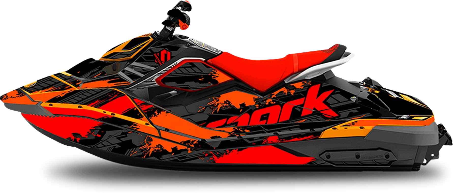 SWETOWN Dekalkit SweTown Sea-Doo Spark Atticus Oransje-Rød