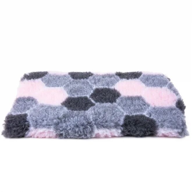 Little&Bigger CosyPet Honeycomb grey/pink (75 x 100 cm)