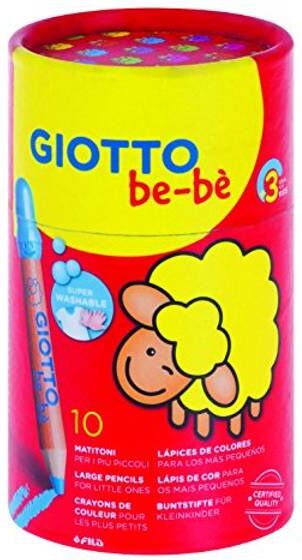 Giotto Be-Be Super Jumbo Fargeblyanter I Boks 10 Pk