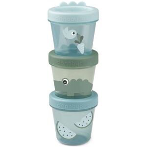 Done By Deer Baby Food Container 3-Pack Croco, Blue