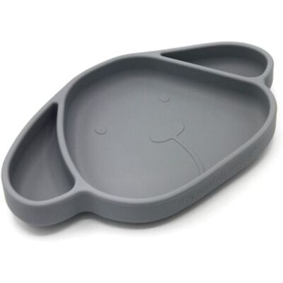 The Cotton Cloud Silicone Suction Tallerken Milo, Storm Grey The Cotton Cloud Silicone Suction Tallerken Milo, Storm Grey