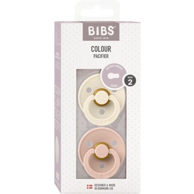 BIBS Color Smokk 2-Pk, Ivory/blush (Str.2 (6-18 Mnd)) BIBS Color Smokk 2-Pk, Ivory/blush (Str.2 (6-18 Mnd))