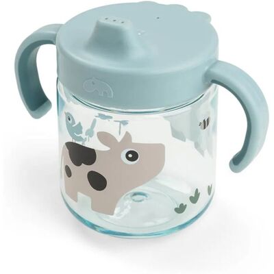 Done by Deer Learning Spout Cup 2-Handle Tutekopp Tiny Farm, Blå Done by Deer Learning Spout Cup 2-Handle Tutekopp Tiny Farm, Blå