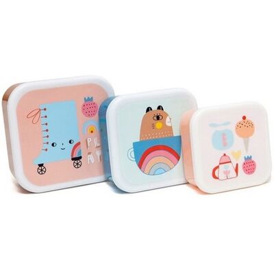 Petit Monkey - LB25-peach - Peach - Skate - Lunchbox Set Petit Monkey - LB25-peach - Peach - Skate - Lunchbox Set