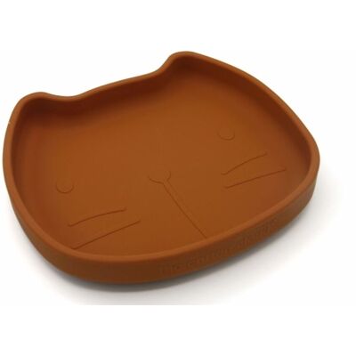 The Cotton Cloud Silicone Suction Tallerken Katt, Pippa Caramel The Cotton Cloud Silicone Suction Tallerken Katt, Pippa Caramel
