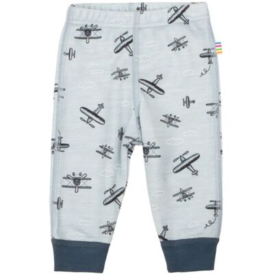 Joha Goose & Propeller Leggings I Ull/bambus, Lyseblå (70) Joha Goose & Propeller Leggings I Ull/bambus, Lyseblå (70)