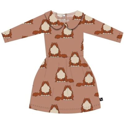 CarlijnQ Loulou Katt Dress, Rosa (98/104) CarlijnQ Loulou Katt Dress, Rosa (98/104)