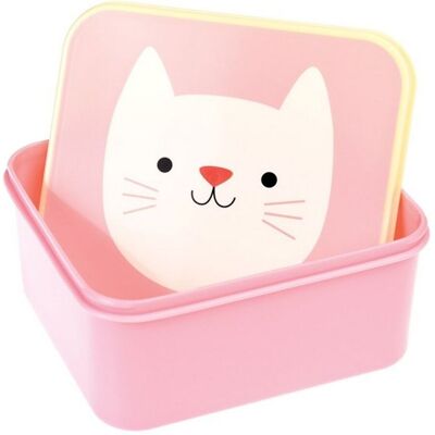 Rex London Rosa Katt Matboks - Lunsjboks Rex London Rosa Katt Matboks - Lunsjboks