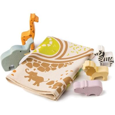 Tender leaf Toys Leketeppe 'Safari' Med Tilbehør Tender leaf Toys Leketeppe 'Safari' Med Tilbehør