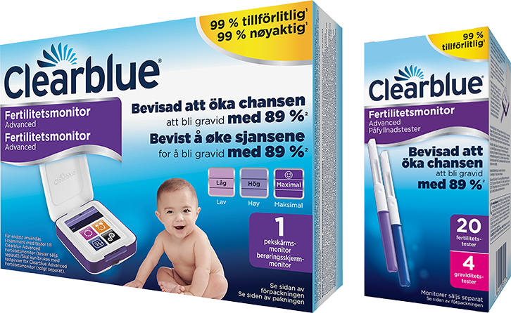 Clearblue Fertilitetsmonitor, 20+4 stk. testpinner